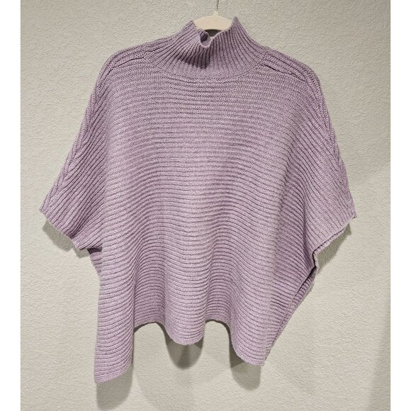 J. Jill Woman Size OS S-L Poncho Style Ribbed Knit Turtle Neck Sweater NWT Boho - Picture 3 of 9